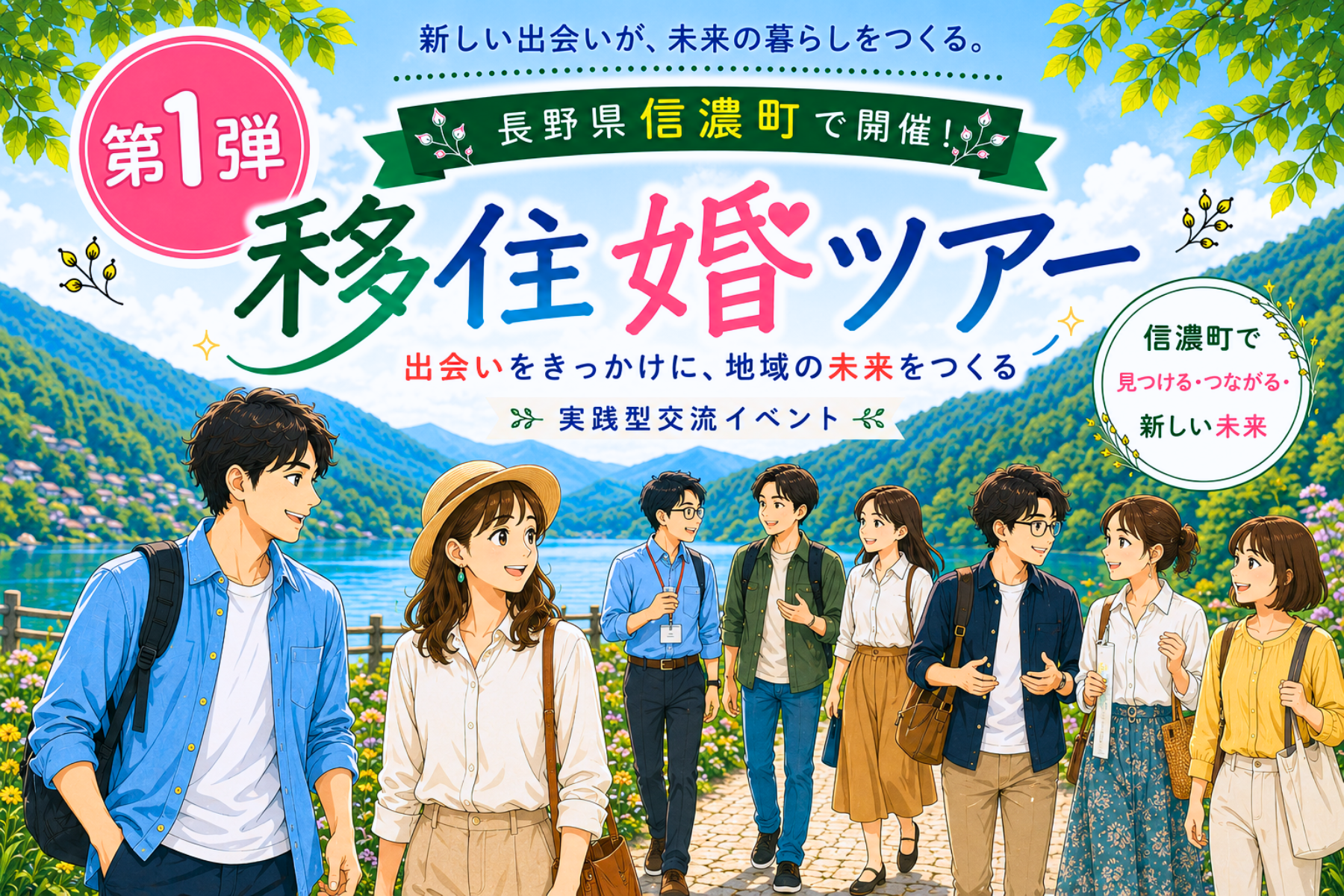 《移住婚ツアー》新しい出会いが、未来の暮らしをつくる。参加者募集！＜8月1日(土)＞