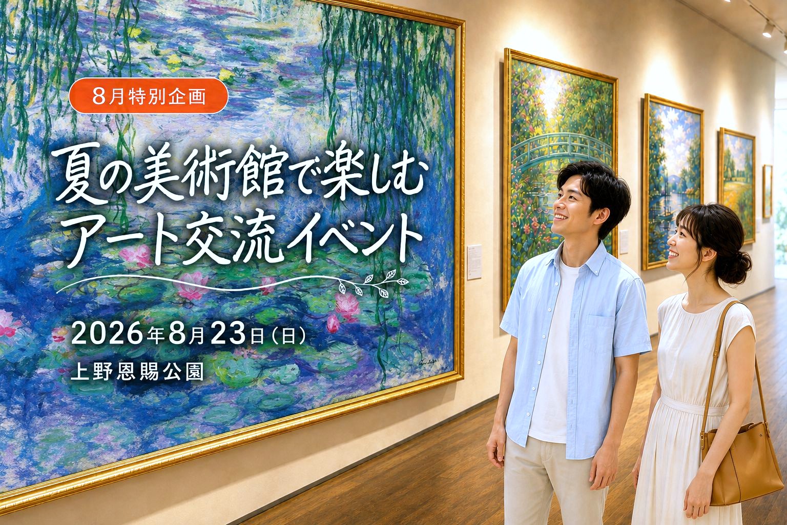 【8月特別イベント】夏の美術館で楽しむアート交流イベント｜上野恩賜公園