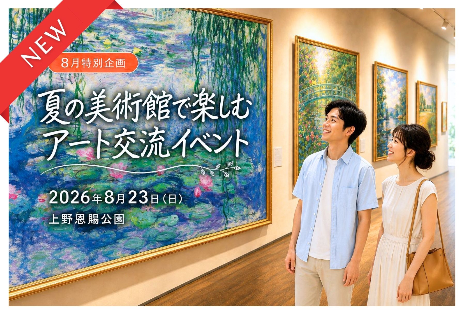 【8月特別イベント】夏の美術館で楽しむアート交流イベント｜上野恩賜公園