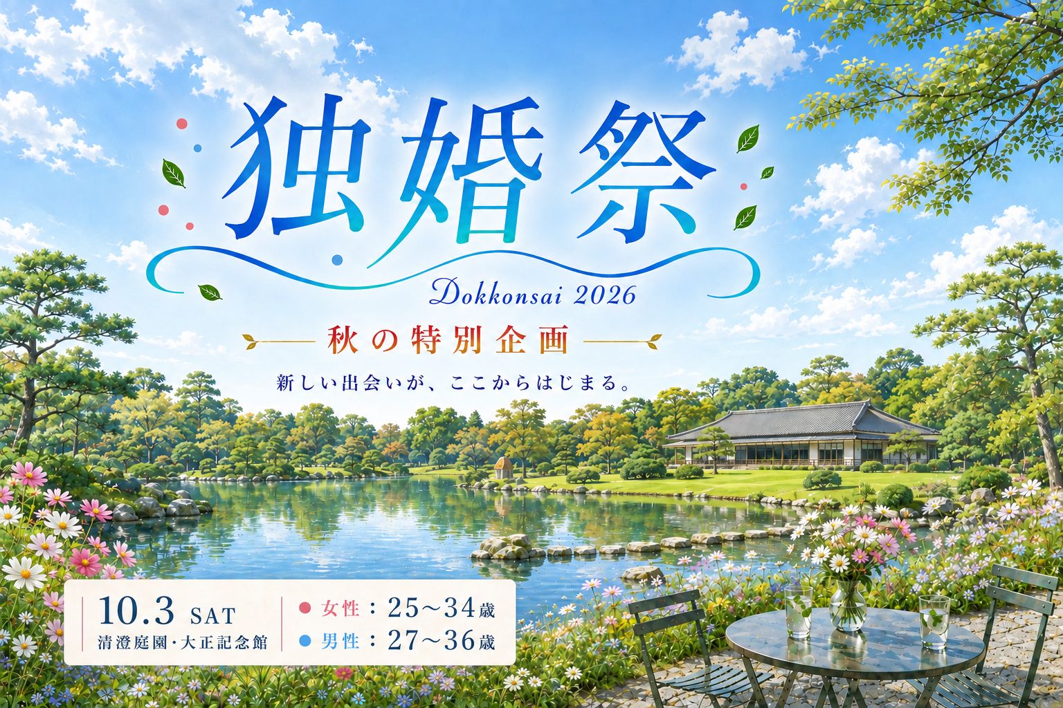 【独婚祭2026】秋の特別企画 “AUTUMN GARDEN PARTY” 開催のお知らせ＜10月3日(土)＞