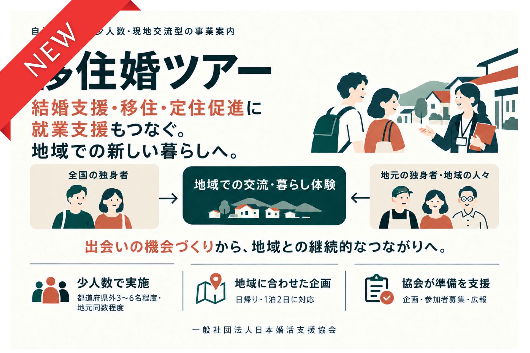 自治体向け「移住婚ツアー」｜結婚支援と移住・定住促進をつなぐ少人数交流事業
